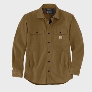 Carhartt Rugged Flex Relaxed Fit Canvas Fleece-Lined Shirt Jacket